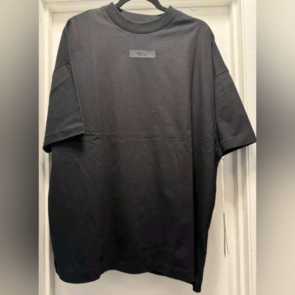 Essentials Fear of God Black Short Sleeve Tee